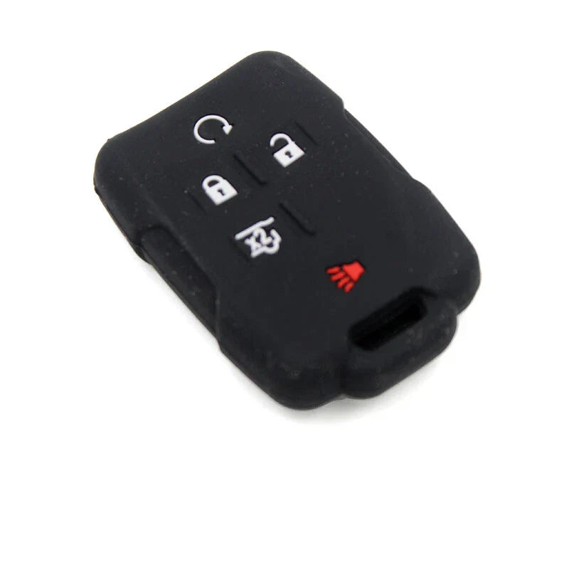 Chevy Suburban GMC Yukon Black Silicone Key Cover Case Holder Shell fit