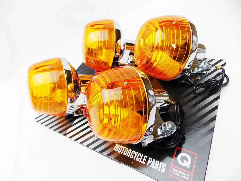 Honda CB550K (1974) - Front & Rear Blinkers Turn Signal Indicator Set