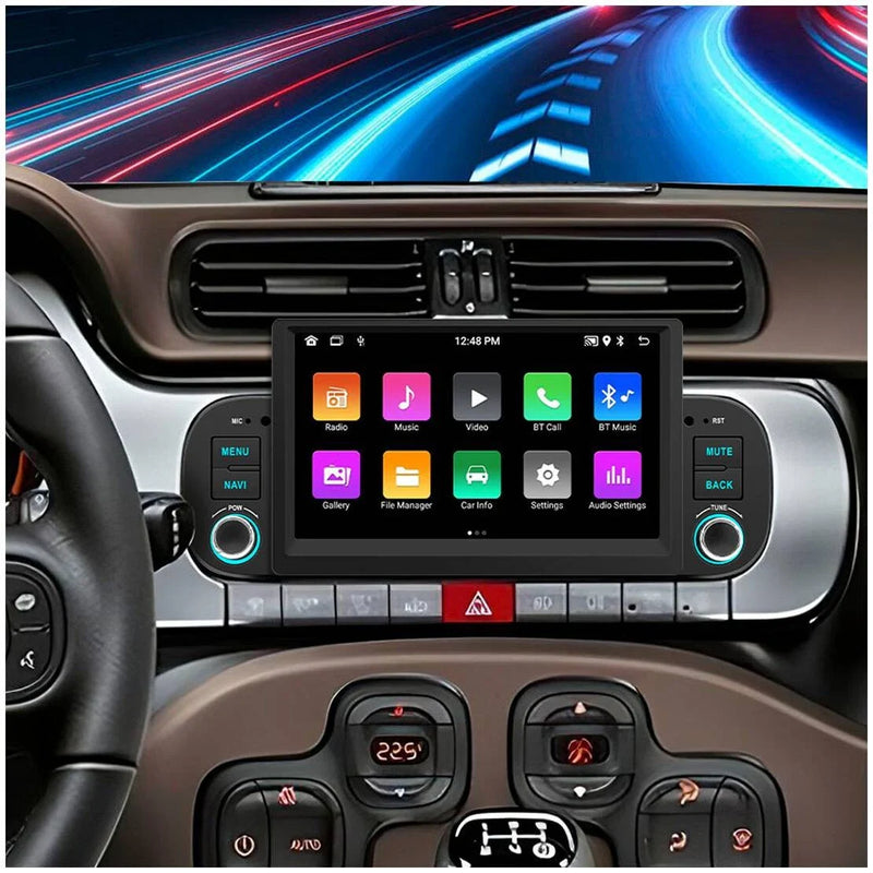 Fiat Panda (2013-2020) CarPlay GPS WiFi 1+32GB 7'' Android 13 Car Radio