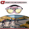 Bike 1 Pc Motorcycle Goggles Yellow Lens Pink Silver Tone Frame PU Sponge