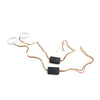 Car Headlight Retrofit 60MM White Amber Switchback LED Halo Rings