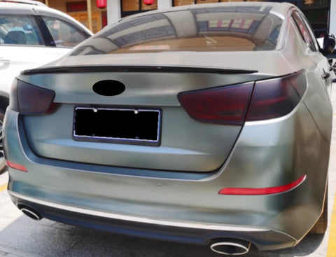 Kia K5 Optima Glossy Black Rear Trunk Spoiler Wing Lip Cover (2014-2015)