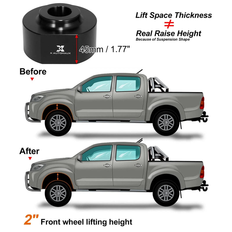 Ford F150, Excursion, F250, F350 2 Inch Front Leveling Lift Kit (2004-2023)
