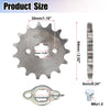 Honda 15T 17mm Motorcycle Front Sprocket
