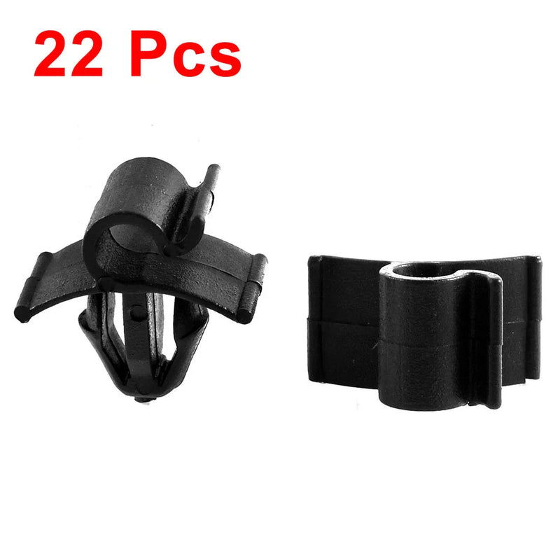 Peugeot 22 Pcs Black Plastic Bonnet Prop Rod Clips