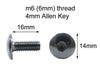 Suzuki GSX-R 10x Stainless Motorcyle Fairing Bolts m6 x 16mm