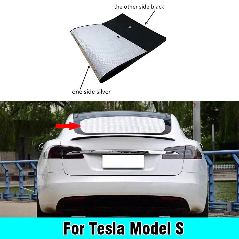 Tesla Model S Rear Windshield Privacy Sunshade Cover