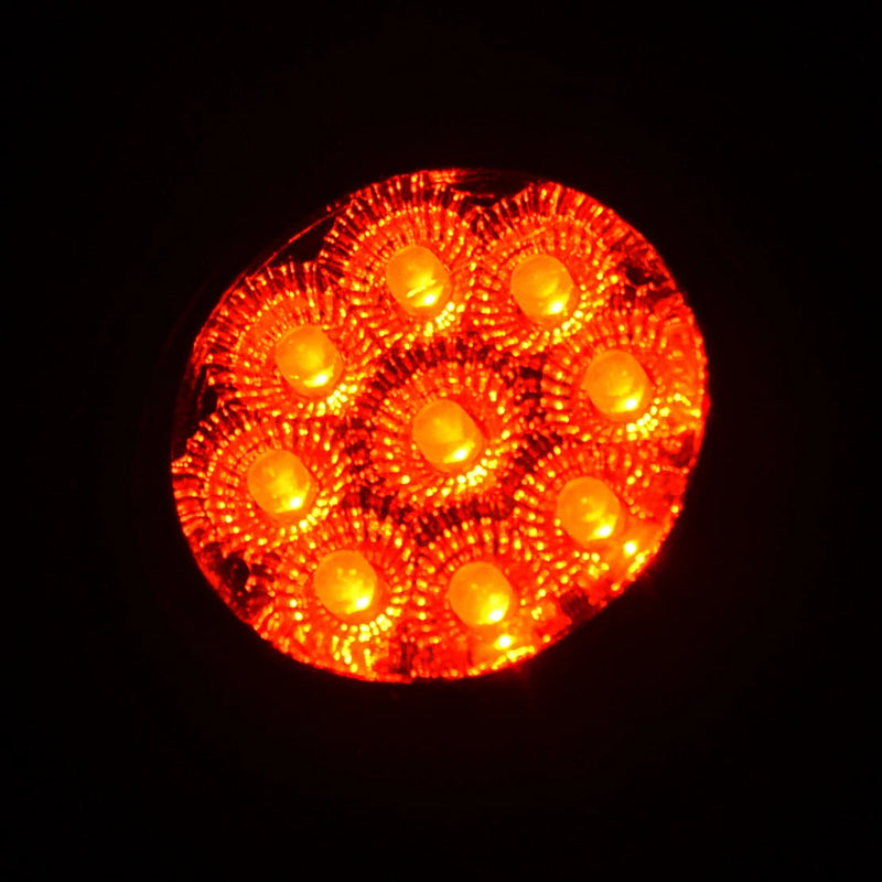 Car Truck Trailer Van Caravan 4 x 2" Round LED Side Marker Lights