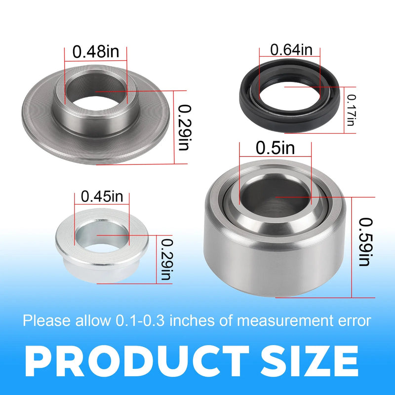 Yamaha Banshee 350 YFZ350 Rear Shock Bushing Rebuild Kit (1987–2006)