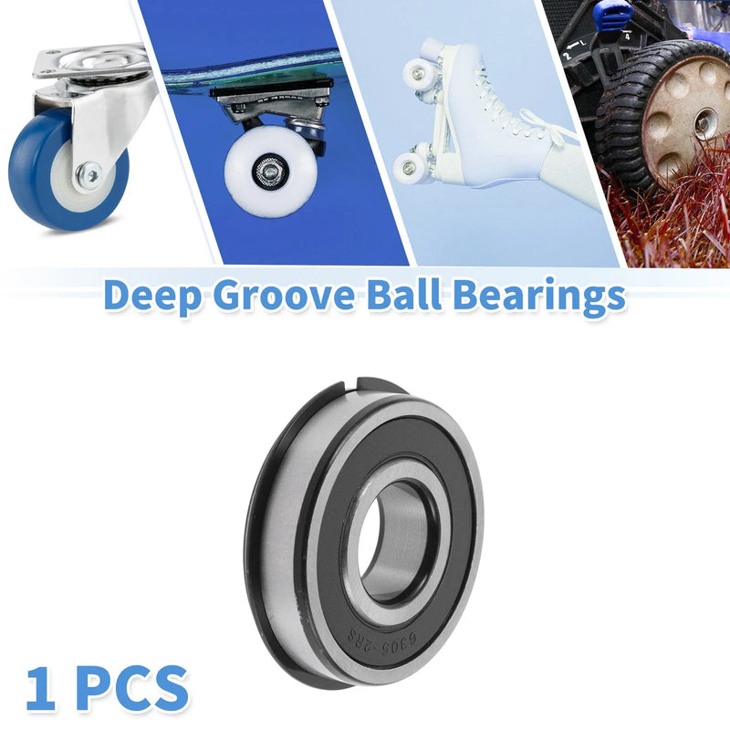 Scooter Skateboard Wheel Deep Groove Ball Bearings 25x62x17mm 1Pc