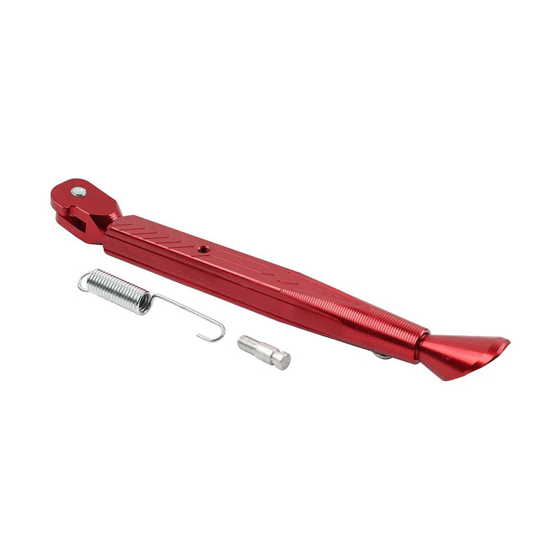 Universal CNC Red Motorcycle Adjustable Kickstand Foot Side Stand Support