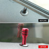 Car Interior Accessories Red Aluminum Door Lock Stick Knob Pull Pins Cover