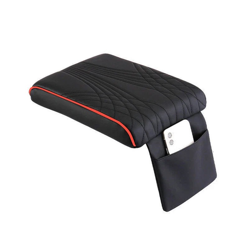 Universal Car Center Console Armrest Cushion Cover Mat Pad w/ Storage Bag