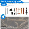 Yamaha motorcycles Aluminum Rubber Orange Windshield Bolts