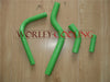 Kawasaki KX250F / KXF250 (2004-2005) Green Silicone Radiator Hose