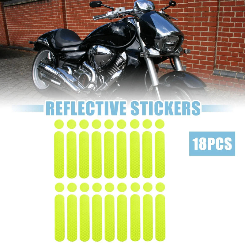 Helmet for Bicycle Motorcycle 18pcs / Reflective Safety Stickers PET