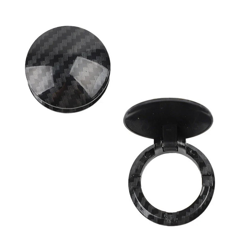 Car Engine Start Stop Button Dashboard Carbon Fiber Cover Sticker