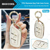 MG ZS EV, HS, MG3, MG5, MG6, MG7 Beige TPU Remote Key Case Cover (2022)