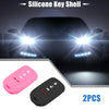Honda Accord EX EXL EX-L 2013-2018 Black Pink Smart Key Fob Cover (2 x)