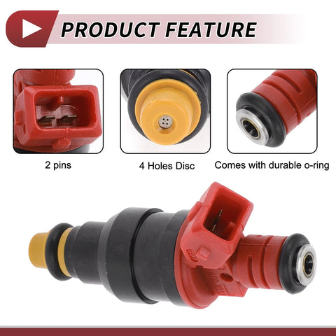 Ford Ranger 4.0 (1993-1996) Red Black Fuel Injector 1 x No.0280150931