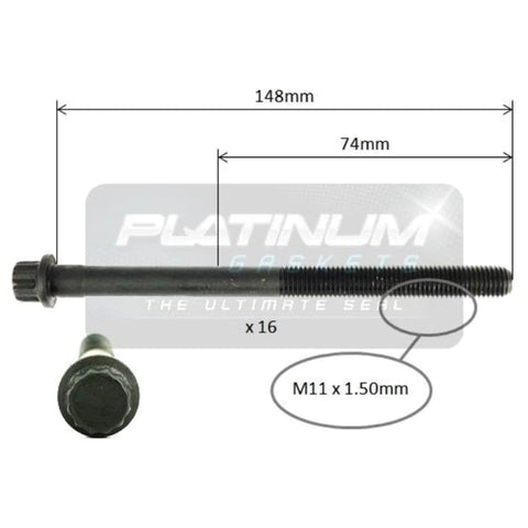 Kia Magentis MG V6 Engine Cylinder Head Bolt Set 2.7L (2006 - 2008)
