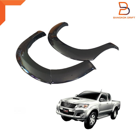 Toyota Hilux Ute Front 209 Black Fender Flares (2011-2014)