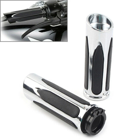 Harley Touring Road Electra Glide Softail Chrome Handlebar Hand Grips (N/A)