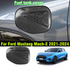Ford Mustang Mach-E Carbon Fiber Charging Port Fuel Tank Cover (2021–2024)