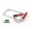 AH 3" Universal Motorcycle License Plate with Rear Brake Light
