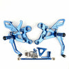 Yamaha MT-09 FZ-09 Footpegs Rearset System Blue (2014-2016)