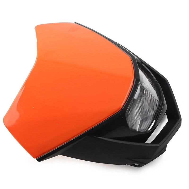 Supermoto Dirt Bike - Orange Universal Headlight Fairing
