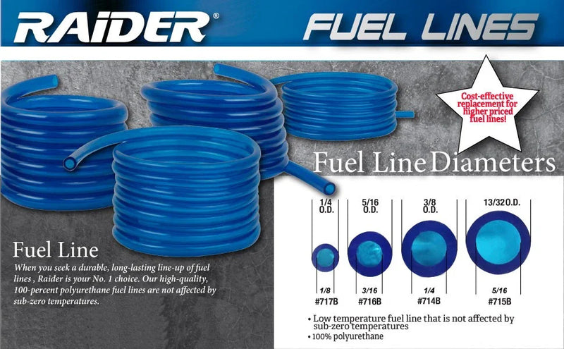 ATV UTV Snow Motorcycle Fuel Line / Primer Line 25' 1/4 ID x 3/8 OD