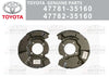 Toyota 4Runner FJ Cruiser Disc Brake Dust Cover LH RH Set Splash Shield