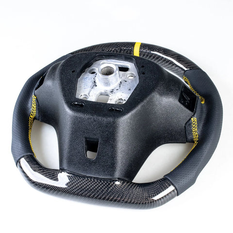 Chevrolet Camaro Carbon Flat Bottom Leather Steering Wheel (2012-2015)