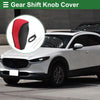 Mazda CX-30 (2020-2022) Black Red Faux Leather Car Gear Shift Knob Cover