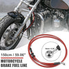 Moto ATV Braided Brake Clutch Oil Hoses Line Pipe 150cm 59.06 in 10mm