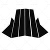 Honda Civic 6 x Black Pillar Post Cover Trims (2022)