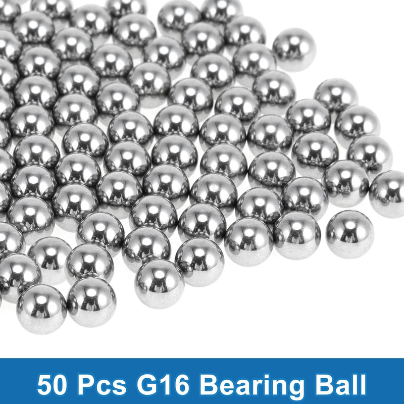 11mm Ball Bearing Steel G16 Precision Ball Silver Tone 50 Pcs
