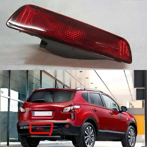 Nissan Qashqai Red Lens Tail Lamp Rear Bumper Fog Light