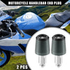 Honda Titanium Tone 2 x Handlebar End Plug Grips 7/8" 22mm