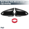 Ford Mondeo Fusion Rearview Mirror Cover Overlay Gloss Black (2013-2020)