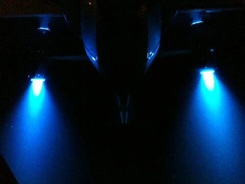 Boats 12V Squid Fishing Fully Sealed 6 LEDs LED Blue Underwater Lights