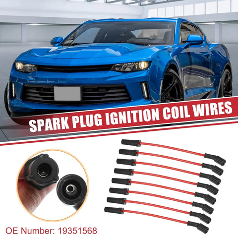 Chevrolet Corvette 8pcs Spark Plug Wire Ignition Coil Cables (2005-2013)