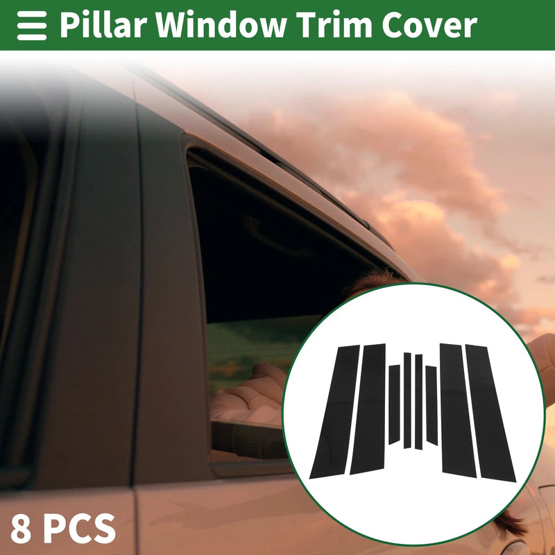 BMW X4 Black 8 x Door Pillar Window Trim (2014-2018)