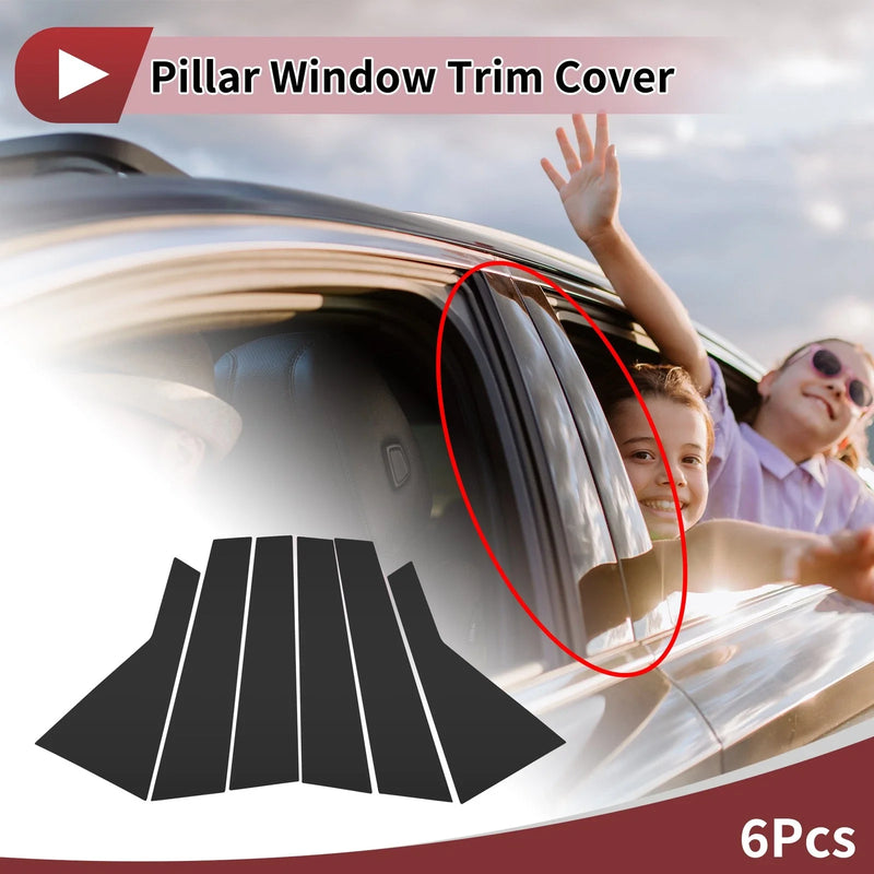 Hyundai IX35 2022-2024 Black Door Pillar Window Trim