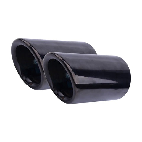 BMW E90 E92 325i 328i Titanium Black Muffler Exhaust Tips (2007-2013)