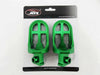 Suzuki TS125 (1971-1975) -  Green Footrests CNC Billet Alloy Foot Pegs