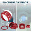 Honda CR-V 5 x Red Rear View Mirror Knob Covers (2023)