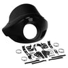 Harley Dyna Black Short Sport Fairing Windshield (35-49mm)