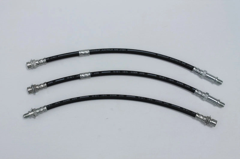 Chevy Impala, Bel Air (1967-1968) Disc Brakes Brake Hose Set (3)